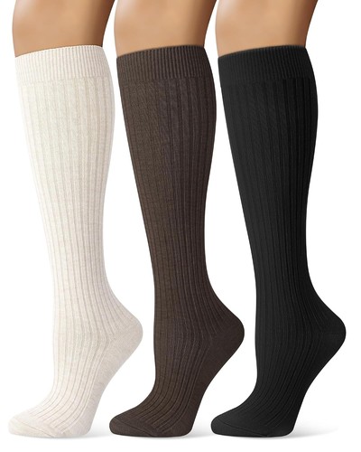 Merino wool knee high - high, socks