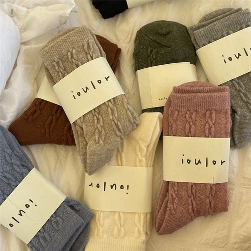 Pairs women wool crew - 5, socks