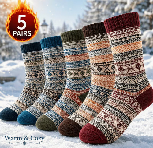 Pairs unisex fair isle wool - pairs,
