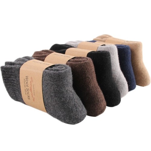 Pairs solid color wool - pairs, socks