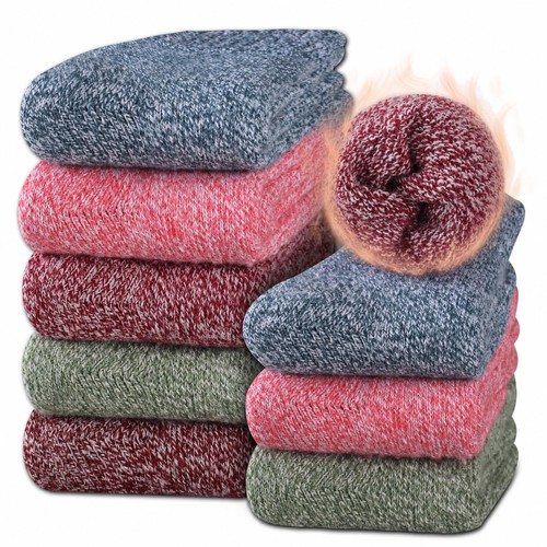 Thermal wool crew socks - thermal, for