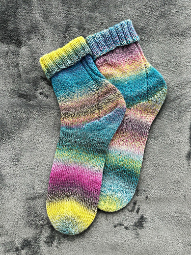 Hand knit wool blend socks - blend,